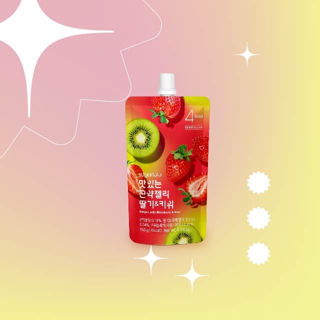 蒟蒻果凍飲-草莓奇異果風味