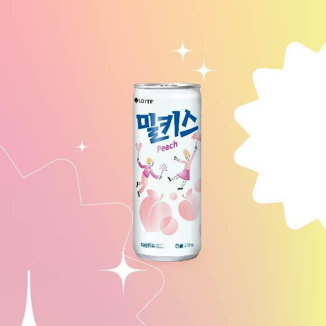 Milkis優格風味碳酸飲(水蜜桃風味)