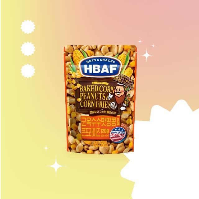 韓國 HBAF 烤玉米味花生玉米粒