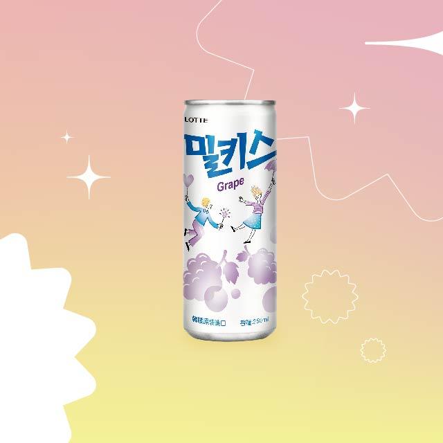 Milkis優格風味碳酸飲(葡萄風味)