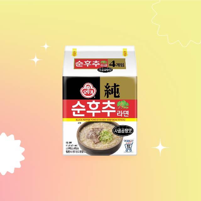韓國不倒翁黑胡椒牛骨風味拉麵