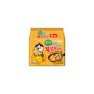 三養火辣雞肉風味鐵板炒麵-起司風味(袋裝)