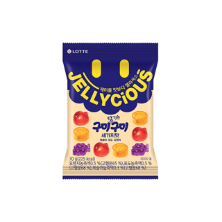 樂天軟糖-綜合水果口味(水蜜桃、葡萄、橘子)